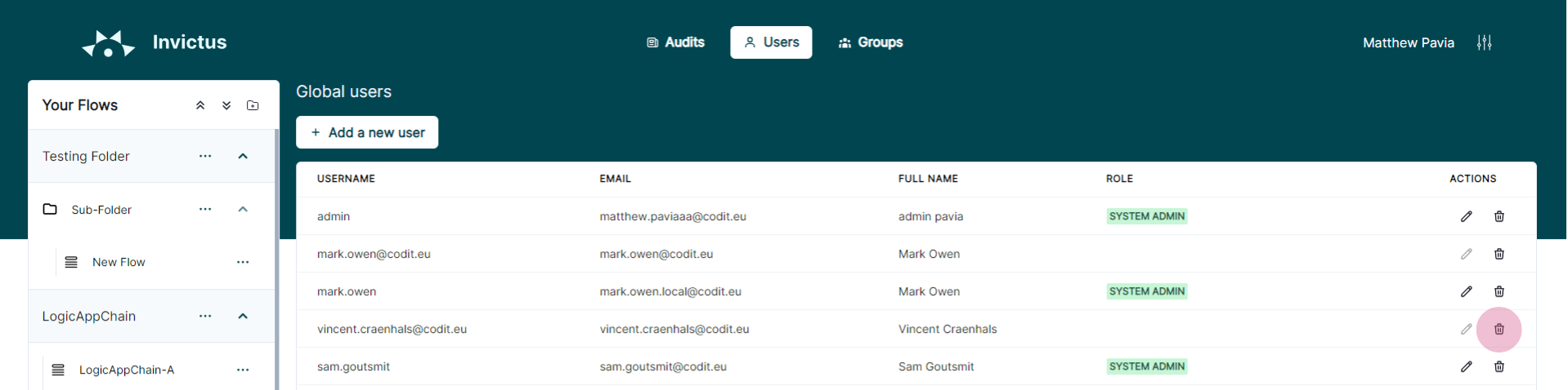 delete azure user
